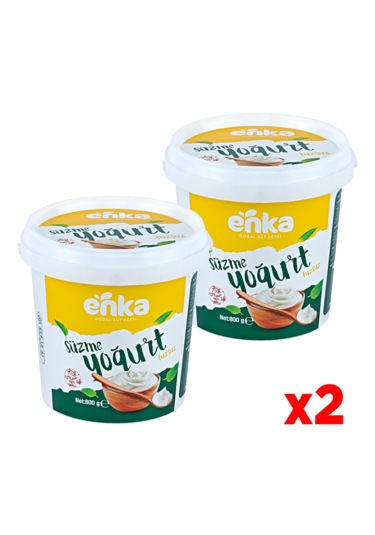 Enka Süt Süzme Yoğurt Kova Tam Yağlı Tuzsuz - 2'li - 800 G
