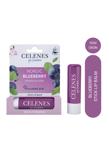 Celenes Nordic Blueberry Stick Lip Balm Lip & Cheek 4,8 Gr