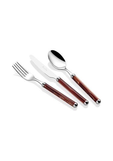 Rıvadossı Rodi Kahverengi 75 Parça Çatal Bıçak Seti Diğer