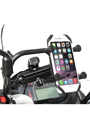 Motowolf Usb Şarj Soketli Ayna Bağlantılı Telefon Tutucu (548568346)