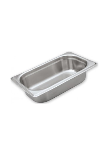 Gastronorm Küvet Paslanmaz Çelik Gn 1/3 - 65 Mm Gümüş