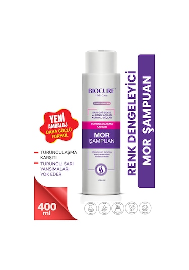 Biocure Turunculaşma Karşıtı Mor Şampuan 400 ML