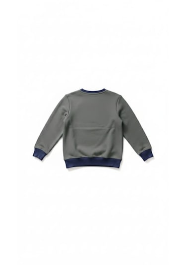 Coupon Çocuk Sweatshirt / Logo Baskılı Vizon