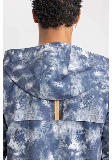 Defacto DeFactoFit Mevsimlik Mont Su İtici Slim Fit Dar Kesim Kapüşonlu File Astarlı Esnek Dokulu B2189AX24SPBK81 Siyah