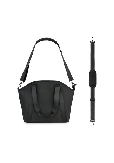 Bebek Bezi Çantası - Su Geçirmez Saklama Çantası - Bebek Arabası Bebek Çantası - Bebek Seyahat Düzenleyici - Yalıtımlı Pu Deri Bebek Bezi Çantası - Siyah Diğer