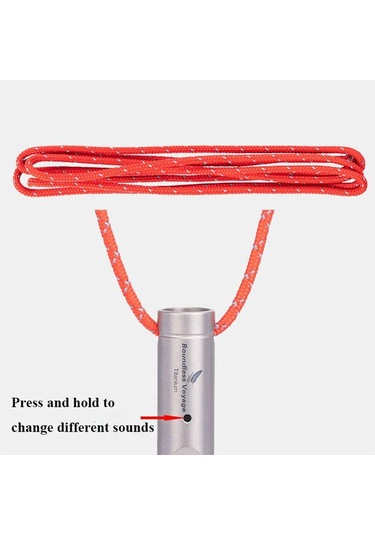 Mini Su Geçirmez Titanyum Düdük Taşınabilir Kamp Yürüyüş Düdüğü Açık Hava Edc Aracı Diğer