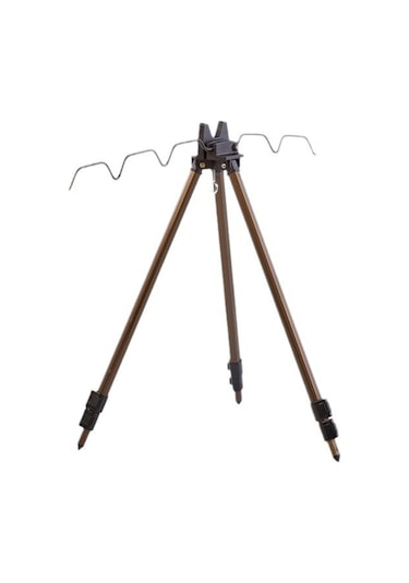 Xiyyadms Küçük Siyah Alüminyum Deniz Çubuğu Tripodu - Uzun Atış İçin Uzatılabilir Konumlanabilir Sabitlenebilir Tutucu