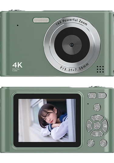 Hallow 4k Dijital Kamera 48 MP Yeşil