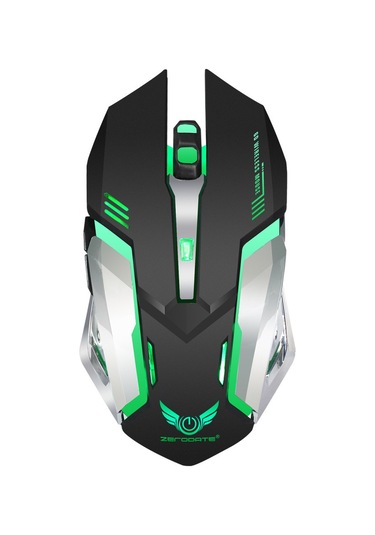 Oyun Faresi, Ergonomik Tasarımlı 2.4g Kablosuz Fare, Usb Alıcılı, Dizüstü Bilgisayar Aksesuarlarına Uygun - Siyah