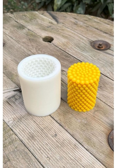 Bubble Silindir Tekli Mum Kalıbı Silikon