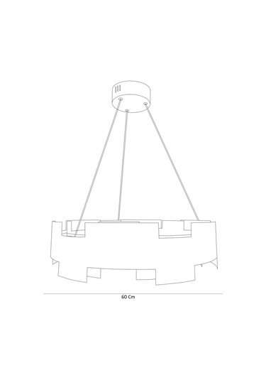 Tra83009 Eco Ø60 Cm Led Avize Sarkıt Kale