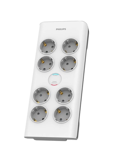 Philips SPN7080WA/62 900J 8'li Akım Korumalı Priz 2 Metre Beyaz