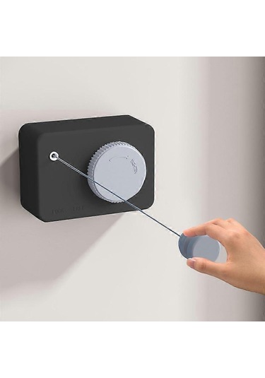 Ganzhoushop Geri Çekilebilir Çamaşır Askıları - 4.2m İç Mekan Dış Mekan Çamaşır Askısısiyah Çok Renkli