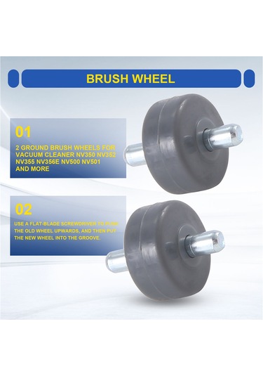 Leasetake Shark Elektrikli Süpürge Nv350 Nv352 Nv355 Nv356e Nv500 Nv501 Ve Daha Fazlası İçin 2 Zemin Fırçası Tekerleği