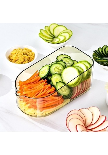 Fastbuy Mutfak El Korumalı 3 Bıçaklı Dilimleyici - Patates Ve Salatalık Kesici Diğer