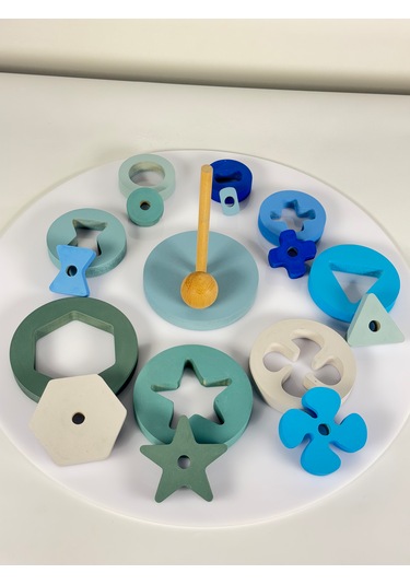 Ahşaplab %100 Doğal Ahşap Yapboz Seti