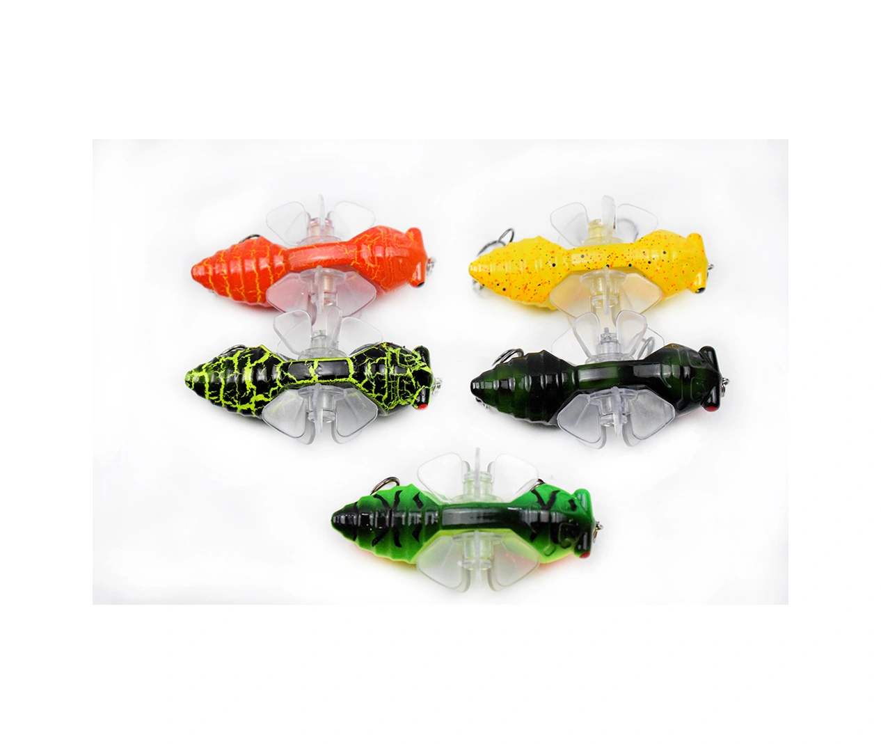 Neevoyu 7.5cm Sarı Abs Ensecto Yem, Döner Çift Kanatlı, Gerçekçi Balık Tutma Deneyimi