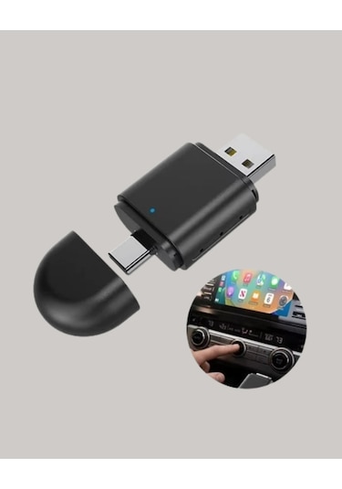 Kablosuz Carplay Adaptörü Bluetooth 5.4 Ve Wi-fi 6 Teknolojili Tak & Çalıştır Dönüştürücü Diğer