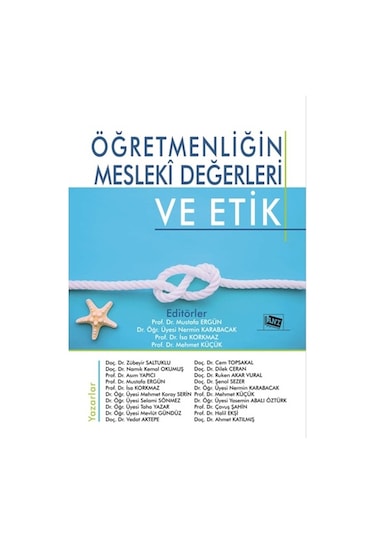 Öğretmenliğin Mesleki Değerleri ve Etik- Anı Yayıncılık