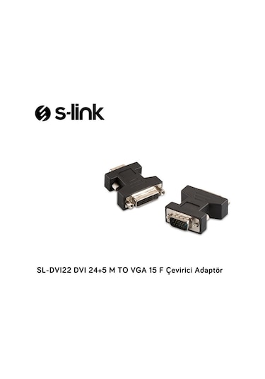 S-Link Sl-Dvı22 Dvı 24 + 5 M To Vga 15 M Çevirici Adaptör
