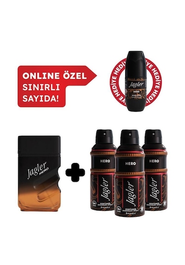 Jagler Hero Erkek Avantajlı Set Roll On Hediyeli