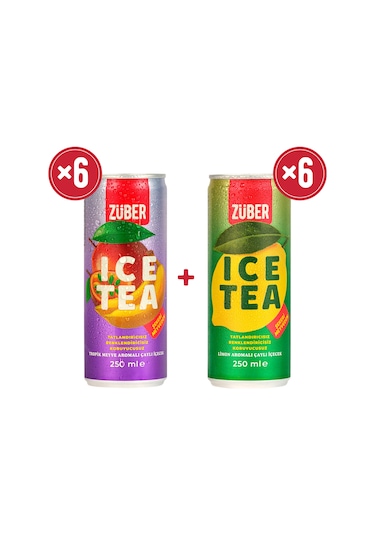Züber Ice Tea Tropik & Limon 12 x 250 ML