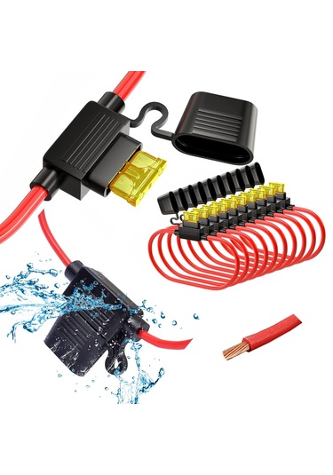 Standart Bıçak Sigorta Yuvası Kablolu Kapaklı - 25 Adet