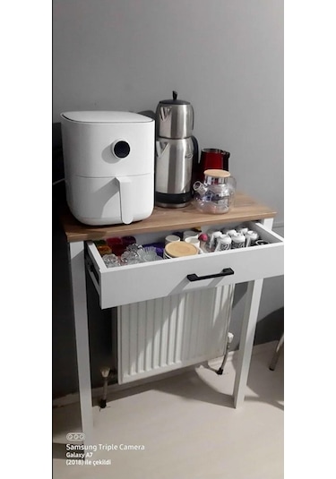 Kahve Köşesi Ceviz 70 X 30 X 92 Beyaz - Ceviz