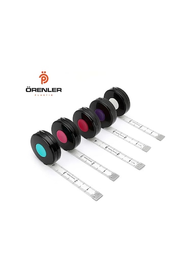 Mezura Otomatik Askılı 3 Metre Siyah-beyaz