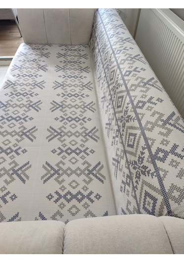 Koltuk Örtüsü Kaymaz Kilim Gri