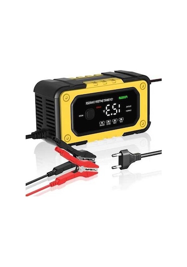 Pazly 12v/6a Foxsur Akıllı Şarj Cihazı - Araç, Motosiklet Ve Tekne Aküleri İçin Otomatik Bakım