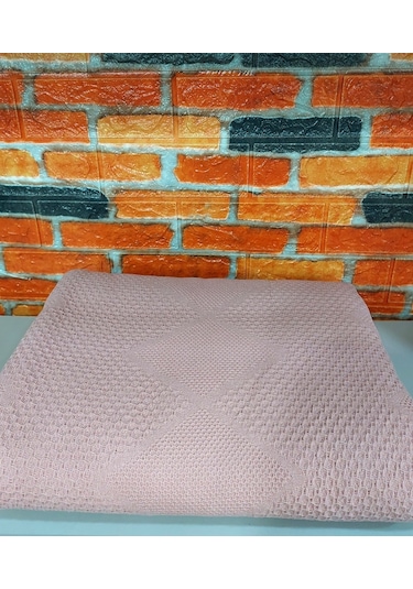2adet Şaheser %100pamuk Çift Kişilik Pike 240x220 Tek Pike -pudra Pudra