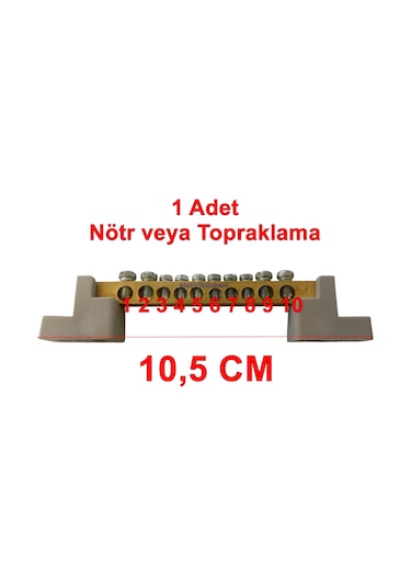 Mutlusan 10 Lu Nötr Ve Topraklama Klemensi