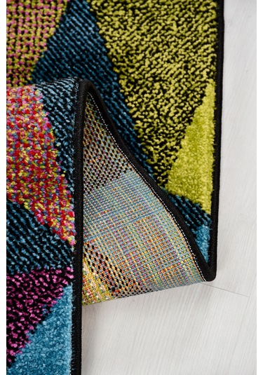 Colora Halı Koleksiyonu Yumuşak Renkli Kare Halı, Tozumaz, Modern Tasarım Ve Kolay Temizlik Multi 3