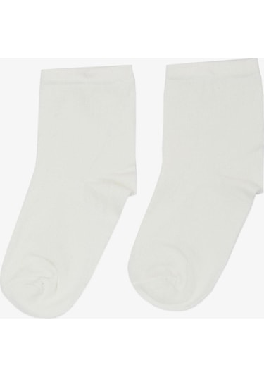 Artı Kız Çocuk Soket Çorap Basic 1-6 Yaş, Ekru-ekru Ekru