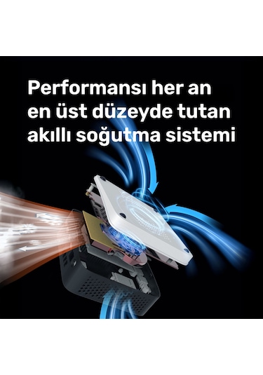 Raxius MP AD16-İ5-XE-134P010 i5-1340P 32 GB 1 TB+512 GB SSD Free Dos Mini Pc