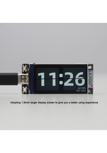 Reedark 1.9 İnç St7789 Lcd Ekranlı Esp32-s3r8 Geliştirme Kartı - Wifi Ve Bt5.0 Çift Kablosuz Bağlantı