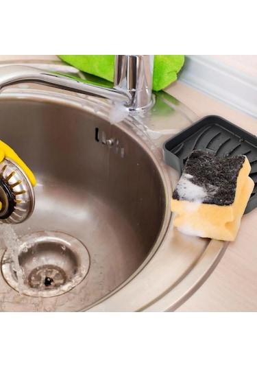 Gri Bordo Silikon Mutfak, Banyo Su Giderli Vantuzlu Esnek Sabunluk Diğer