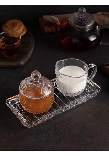 Aura Of Bohemia Şekerlik Sütlük Tepsi Seti 246019735 Beyaz