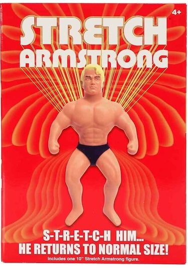 Stretch Armstrong Retro Figür Esnetilebilir Oyuncak Kahraman, 25 Cm Astronot