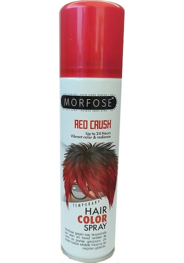 Morfose Hair Color Spray 150Ml Red Crush Renkli Saç Spreyi