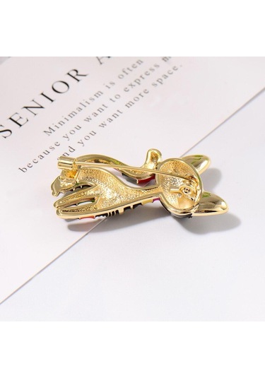 Blucome Emaye Sevimli Kedi Şeklinde Broş Çok Renkli