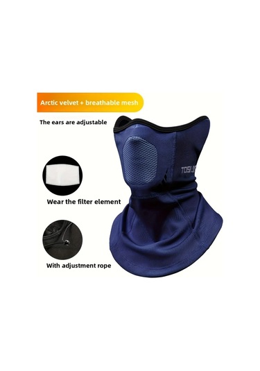 Hightower Tas Captain Isınan Elektrikli Scooter Maskesi, Kalın Polar Astarlı, Ayarlanabilir, Gri