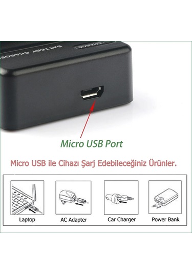 Canon Cb-2ldc Cb-2lde Usb Şarj Cihazı Canon Nb-11l Ve Nb-11lh Bat