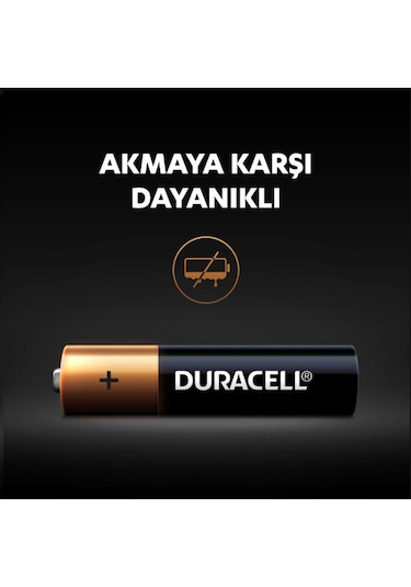 Duracell Alkalin AAA İnce Kalem Pil 4'lü Paket (LR03 / MN2400)