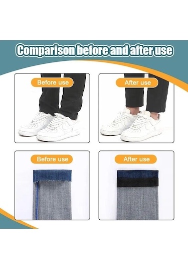 Siyah Pantolon Kenar Kısaltma Kendinden Yapışkanlı Bant Pantolon Bacaklar İçin Kenar Kısaltm Yapıştır Etek Etek Cırt Bant 56833854