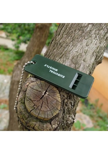 Konesam 5 Adet Siyah Plastik Çok Frekanslı İtfaiye Sistemi, Dağcılık Ve Kamp İçin Yüksek Sesli Acil Durum Sinyal Sistemi Çok Renkli