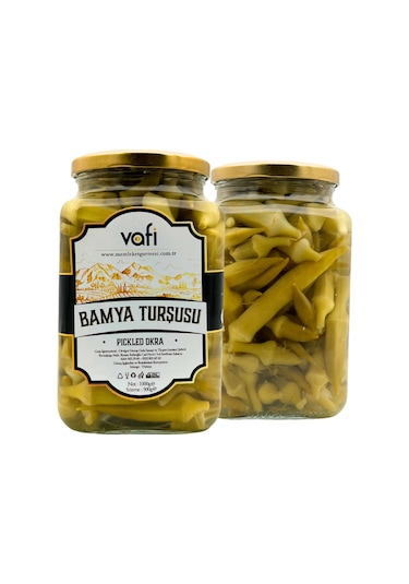 Vafi Turşu Serisi Bamya Turşusu 1000cc-500gr-8489