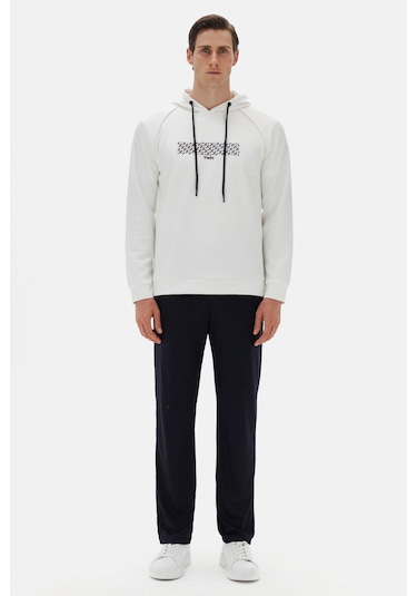 Twn Slim Fit Ekru Düz Rayon Sweatshirt 4ece24702002m Çok Renkli