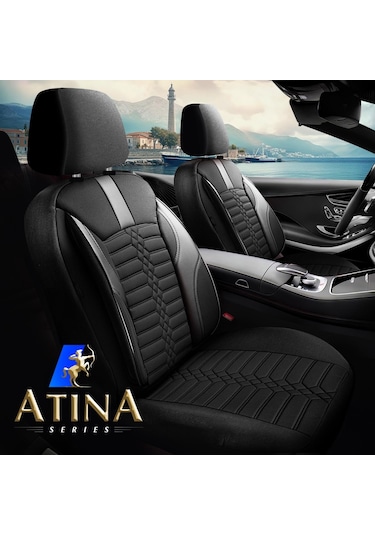 Panda Atina Serisi Jakar Kumaş Oto Koltuk Kılıfı   - Tam Set